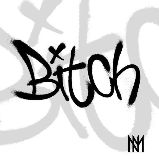 BITCH graffiti-style flash